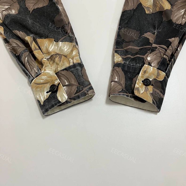 Junya Watanabe CDG Junya Black Tea Rose Long Sleeve Shirt - dmc Size US M / EU 48-50 / 2 - 6 Thumbnail