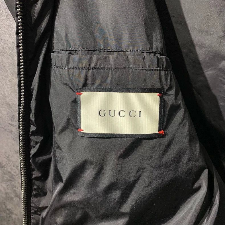 Gucci Gucci Black Hooded Raincoat with Logo - dmc Size US L / EU 52-54 / 3 - 3 Thumbnail