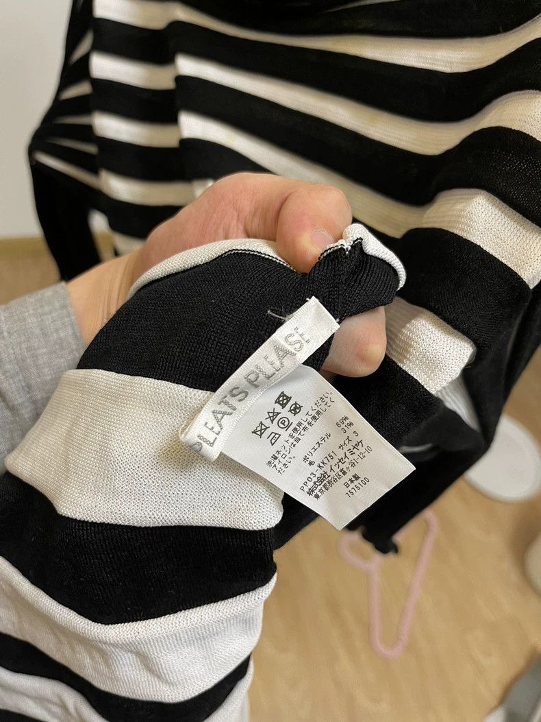 Issey Miyake Issey Miyake Pleats Please Black and White Striped Dress - dmc Size US S / EU 44-46 / 1 - 2 Thumbnail