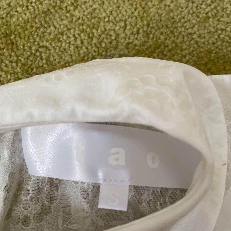 Comme des Garcons CDGtao White Lace Round Collar Top - dmc Size US S / EU 44-46 / 1 - 2 Thumbnail