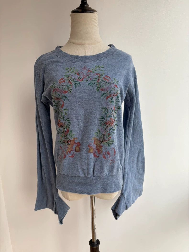 Vivienne Westwood Vivienne Westwood Blue Floral Saturn Sweatshirt - dmc Size US M / EU 48-50 / 2 - 4 Thumbnail