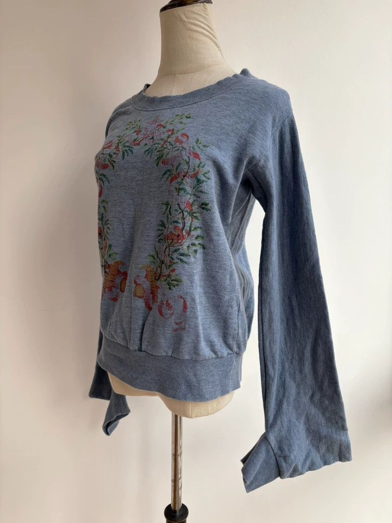 Vivienne Westwood Vivienne Westwood Blue Floral Saturn Sweatshirt - dmc Size US M / EU 48-50 / 2 - 3 Thumbnail