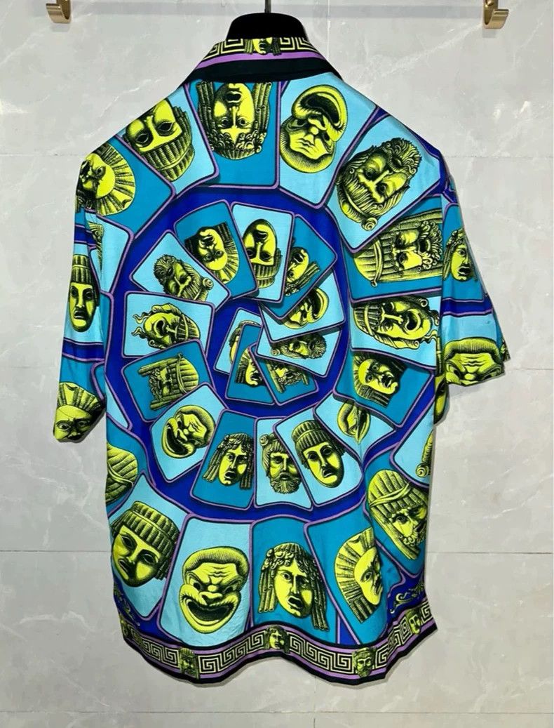 Versace VERSACE Silk Cotton Print Shirt - dmc Size US M / EU 48-50 / 2 - 2 Thumbnail