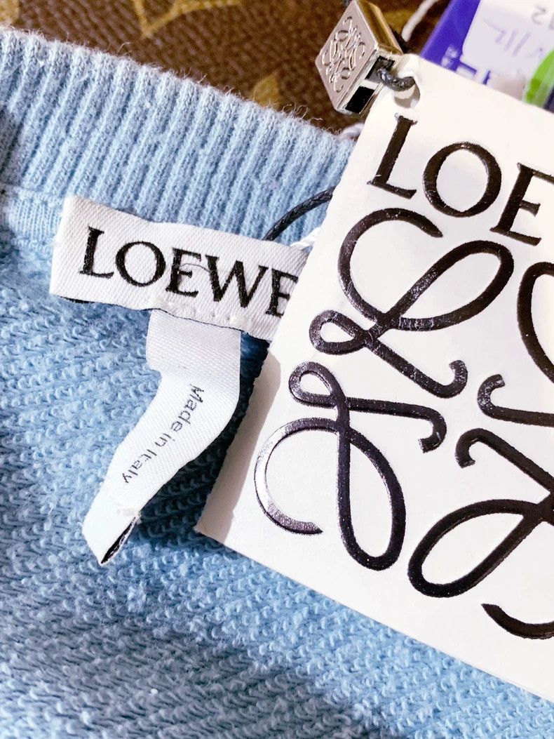 Loewe LOEWE Blue Logo Knit Crewneck Sweatshirt - dmc Size US L / EU 52-54 / 3 - 4 Thumbnail