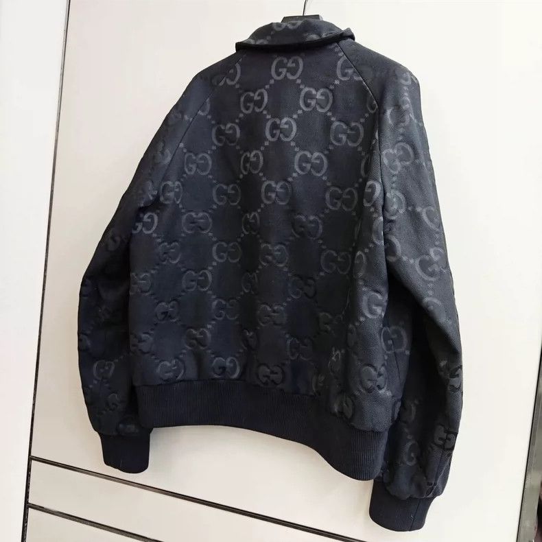 Gucci Gucci Black Logo Embossed Jacket - dmc Size US XL / EU 56 / 4 - 2 Thumbnail