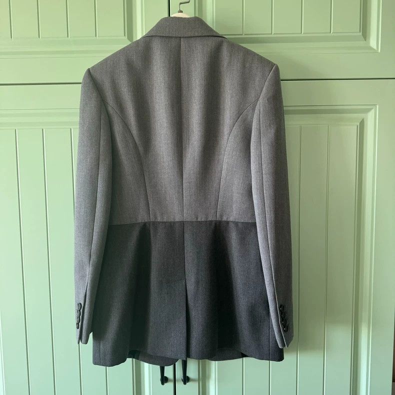 Alexander McQueen Alexander McQueen Gray Paneled Blazer - dmc Size US L / EU 52-54 / 3 - 2 Thumbnail