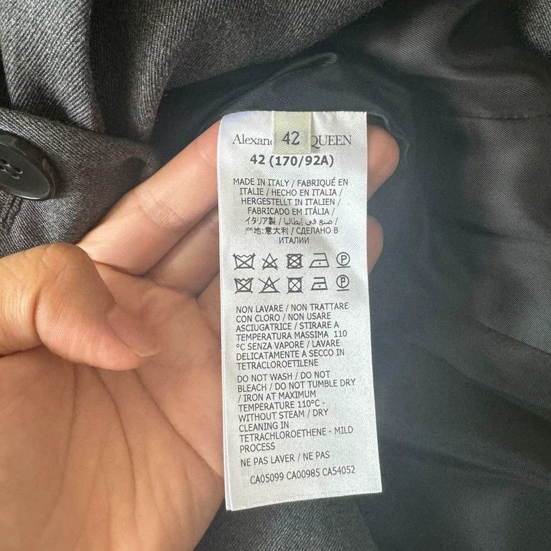 Alexander McQueen Alexander McQueen Gray Paneled Blazer - dmc Size US L / EU 52-54 / 3 - 4 Thumbnail