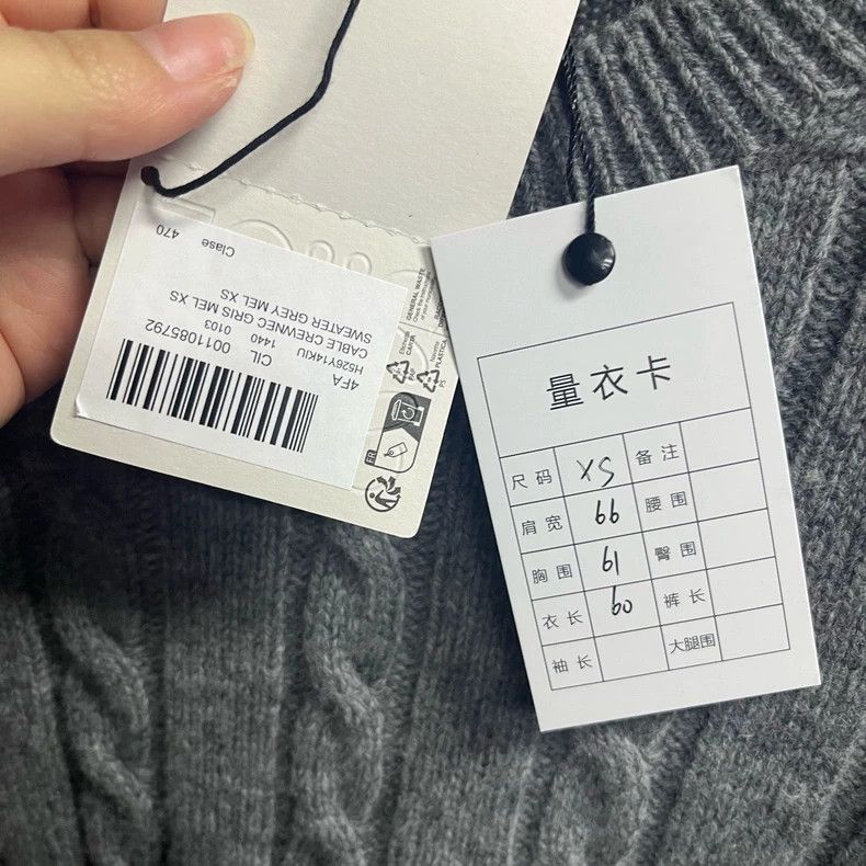 Loewe Loewe Gray Cable Knit Sweater - dmc Size US XS / EU 42 / 0 - 6 Thumbnail