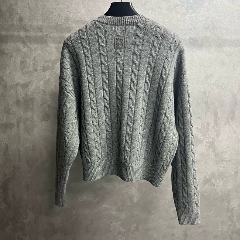 Loewe Loewe Gray Cable Knit Sweater - dmc Size US XS / EU 42 / 0 - 2 Thumbnail