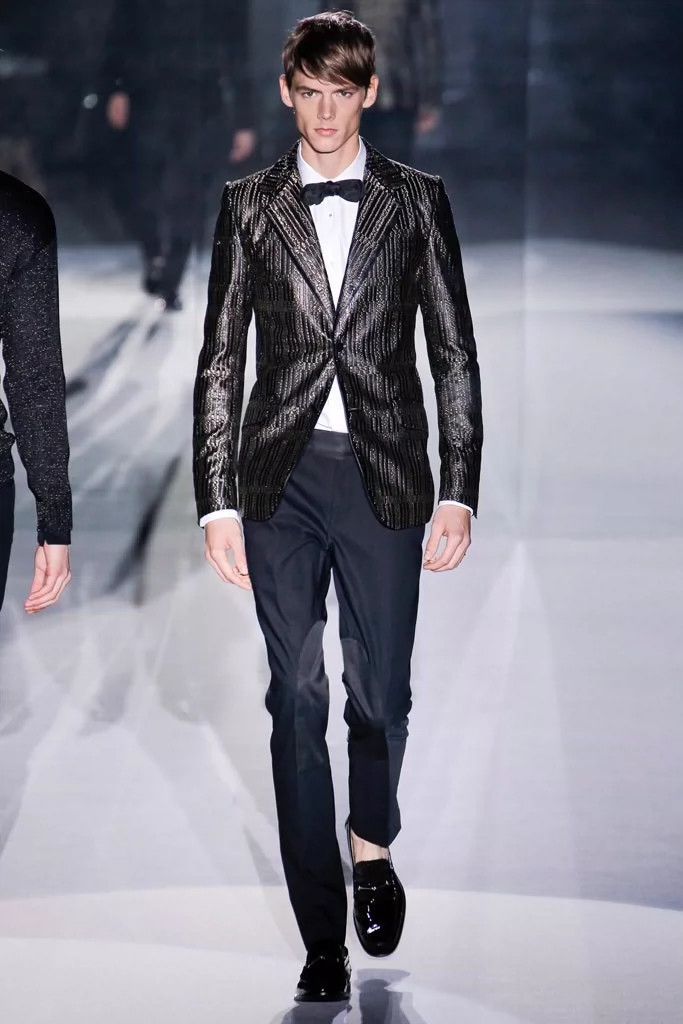 Gucci Gucci Runway Gold-Embroidered Leather Blazer - dmc Size US XL / EU 56 / 4 - 2 Thumbnail