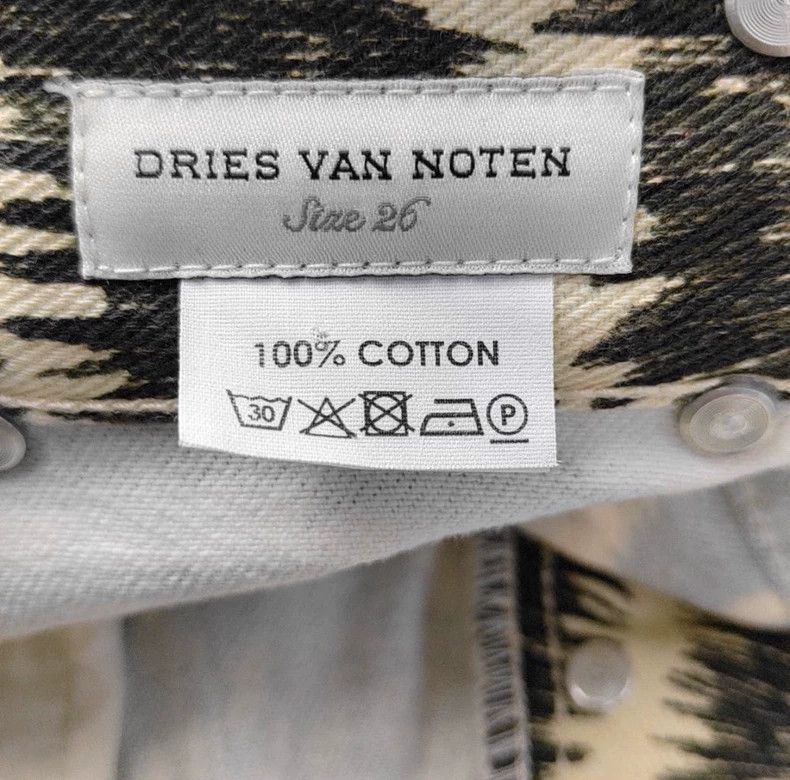 Dries Van Noten Dries Van Noten Feather Print Jeans - dmc Size US 26 / EU 42 - 6 Thumbnail