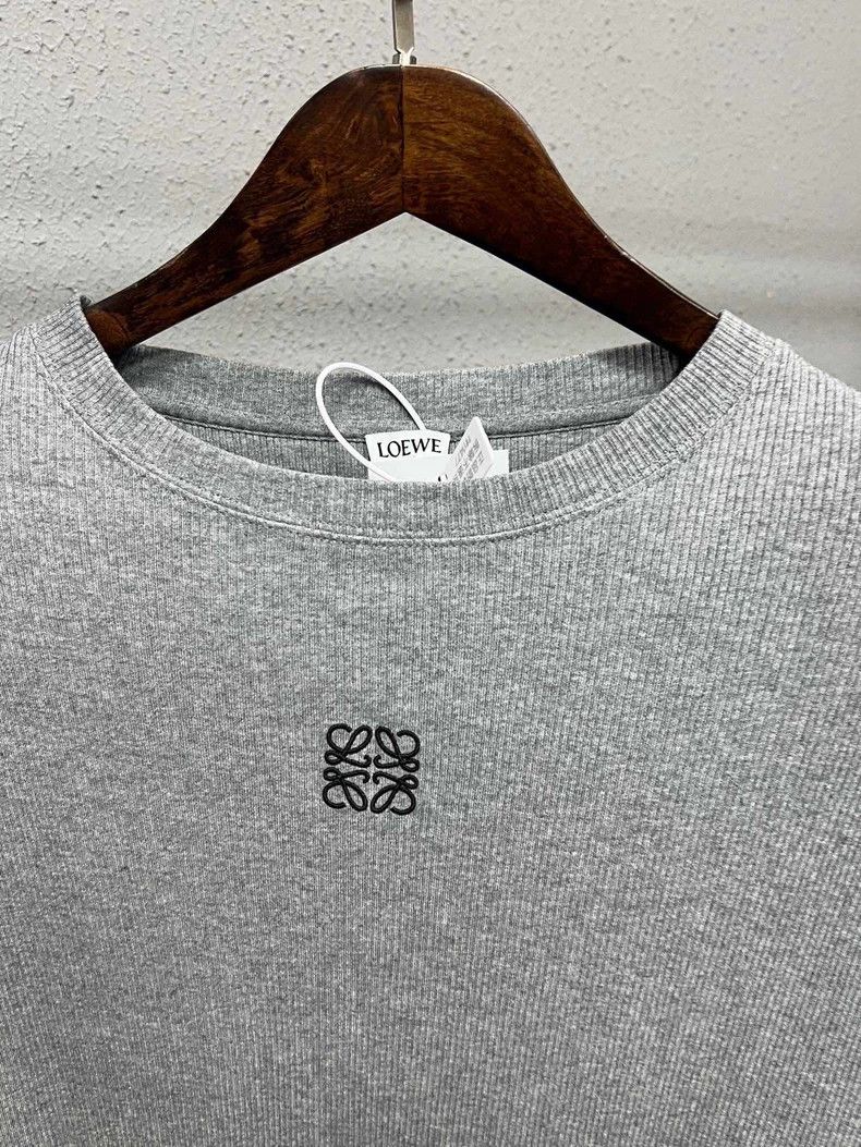 Loewe Loewe Gray Logo Long Sleeve Top - dmc Size US S / EU 44-46 / 1 - 3 Thumbnail