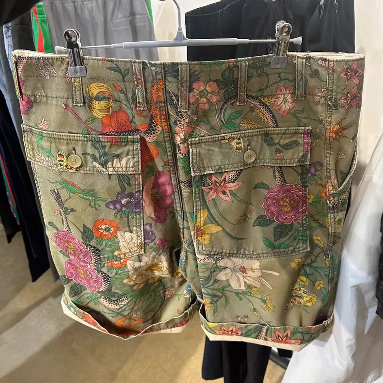 Gucci Gucci Floral Print Casual Pants - dmc Size US 33 - 2 Thumbnail