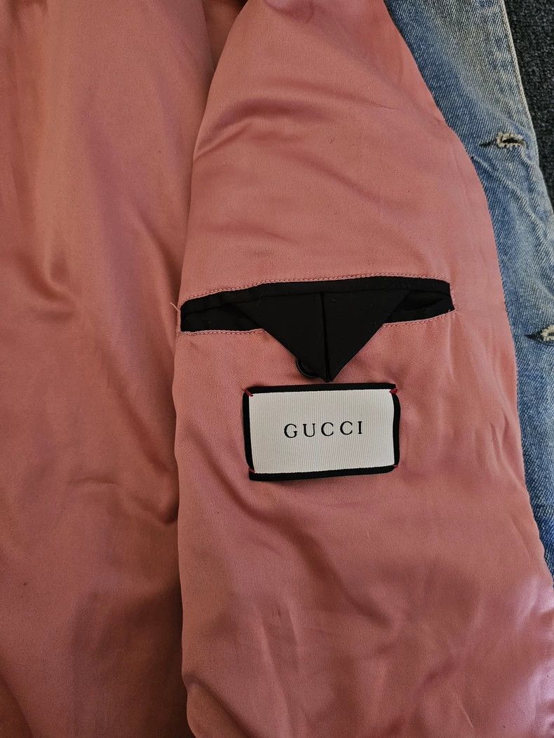 Gucci Gucci Floral Embroidery Denim Jacket - dmc Size US L / EU 52-54 / 3 - 6 Thumbnail