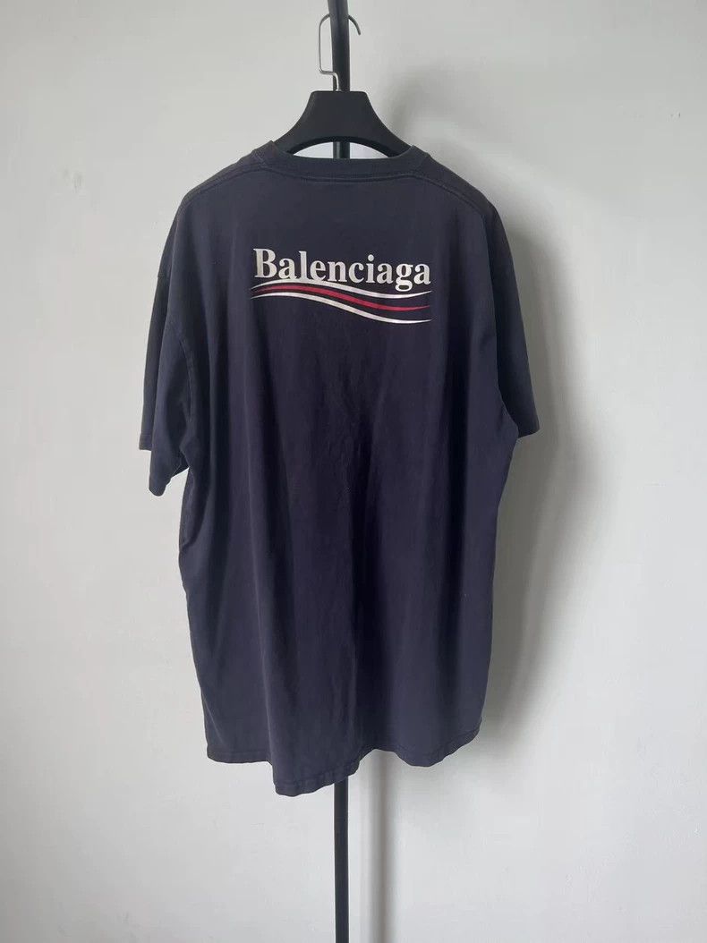 Balenciaga Balenciaga Solid Letter Round Neck T-Shirt - dmc Size US M / EU 48-50 / 2 - 2 Thumbnail