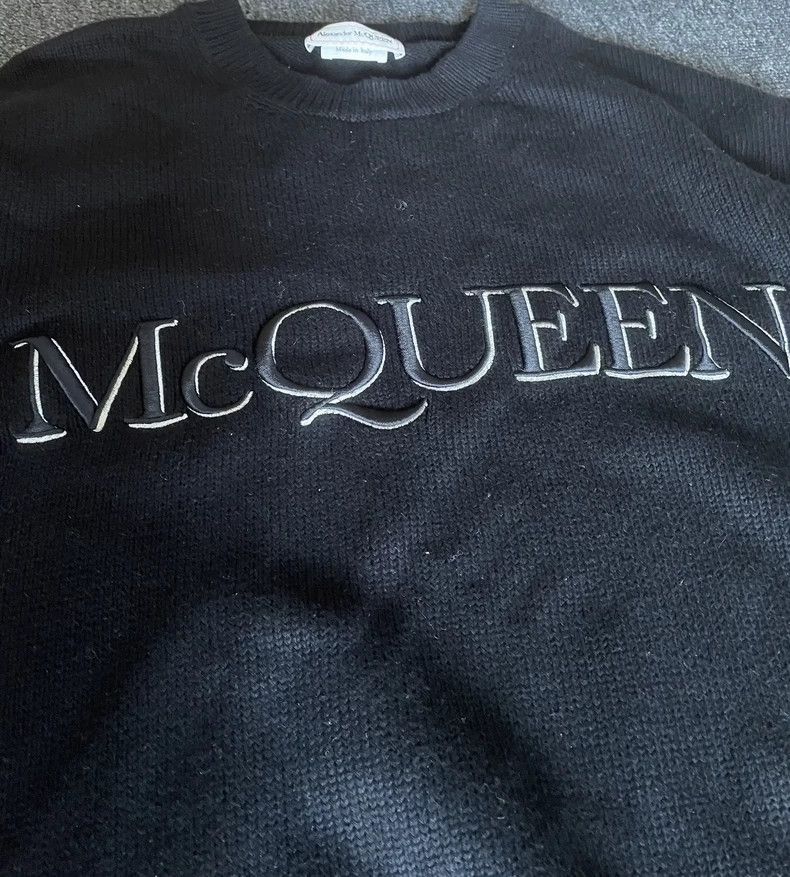 Alexander McQueen Alexander McQueen Logo Black Sweater - dmc Size US L / EU 52-54 / 3 - 3 Thumbnail
