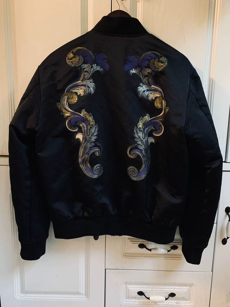 Versace Versace Embroidered Bomber Jacket Coat - dmc Size US M / EU 48-50 / 2 - 2 Thumbnail