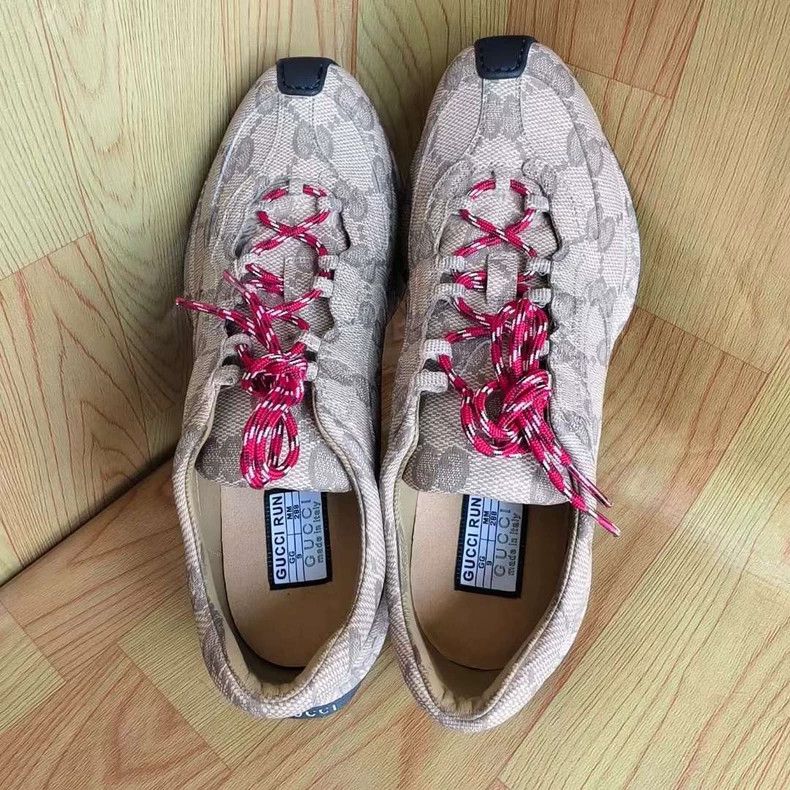 Gucci Gucci RUN Low-Top Leather Logo Sneakers - dmc Size US 10.5 / EU 43-44 - 7 Thumbnail