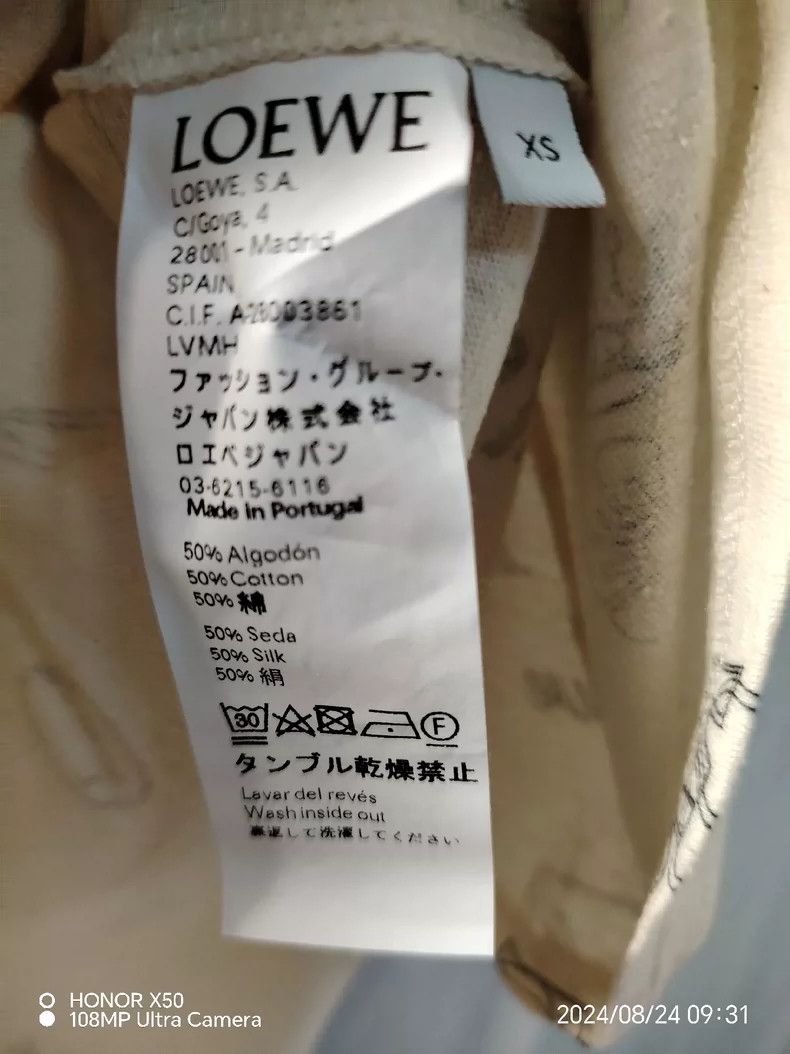 Loewe Loewe White Short Sleeve Logo T-Shirt - dmc Size US XS / EU 42 / 0 - 5 Thumbnail