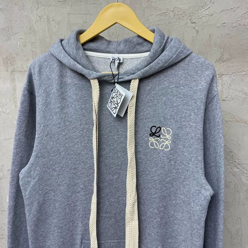 Loewe Loewe Gray Logo Embroidered Hoodie - dmc Size US XS / EU 42 / 0 - 3 Thumbnail