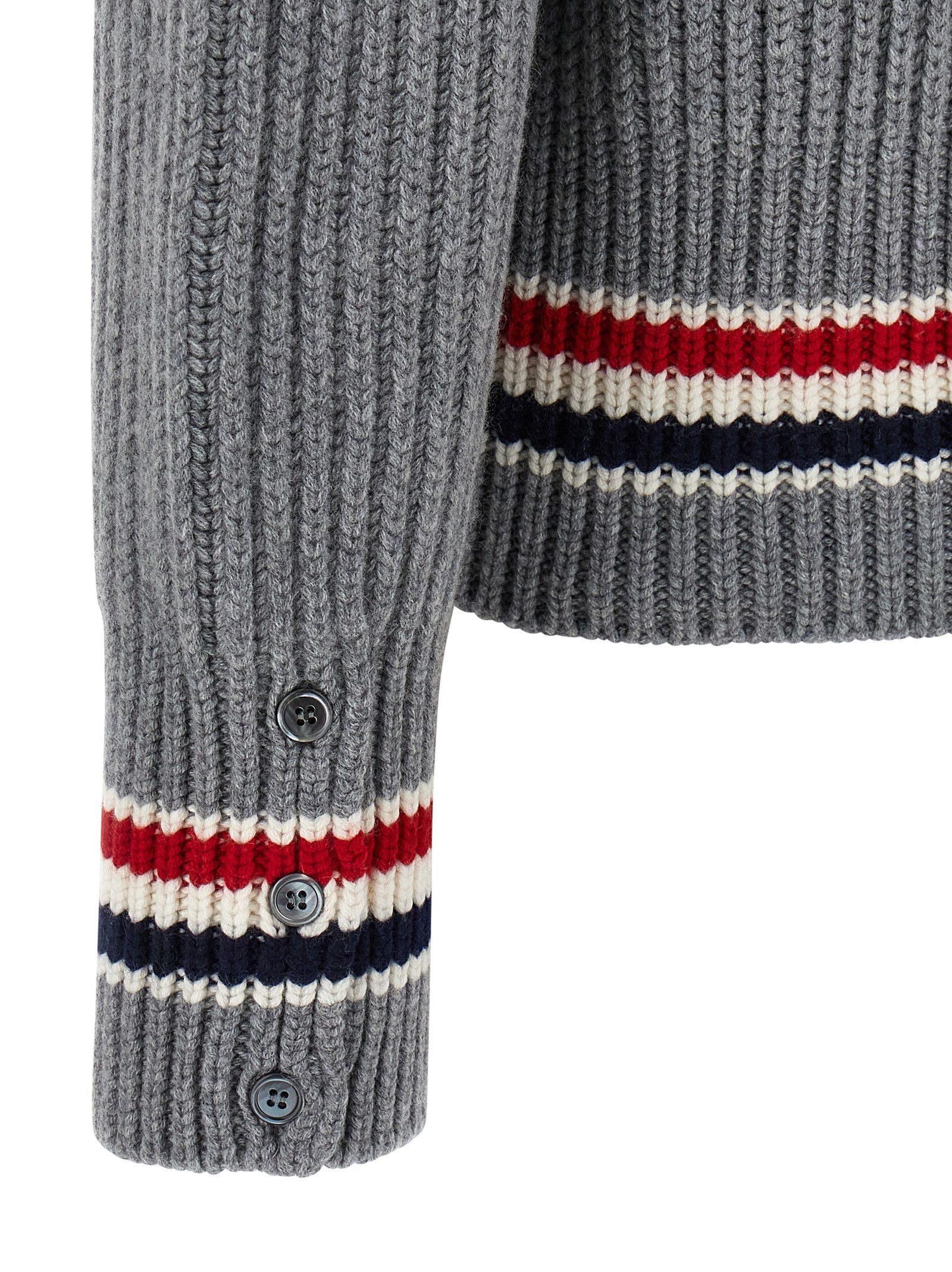 Thom Browne Rwb Tape Cardigan Size US S / EU 44-46 / 1 - 4 Thumbnail