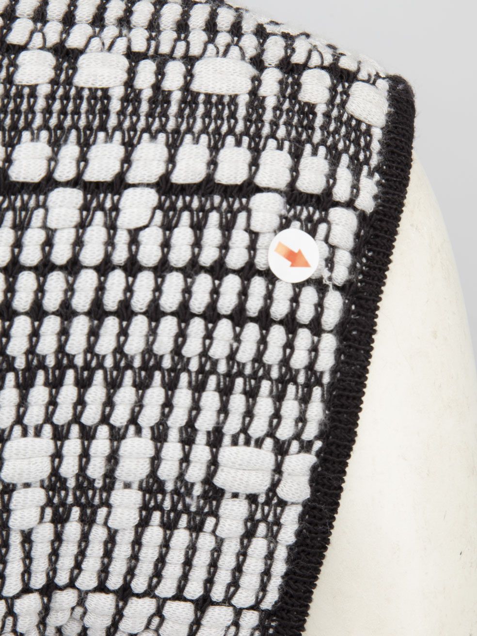 Helmut Lang Black & White Woven Detail Dress Size XS / US 0-2 / IT 36-38 - 9 Thumbnail
