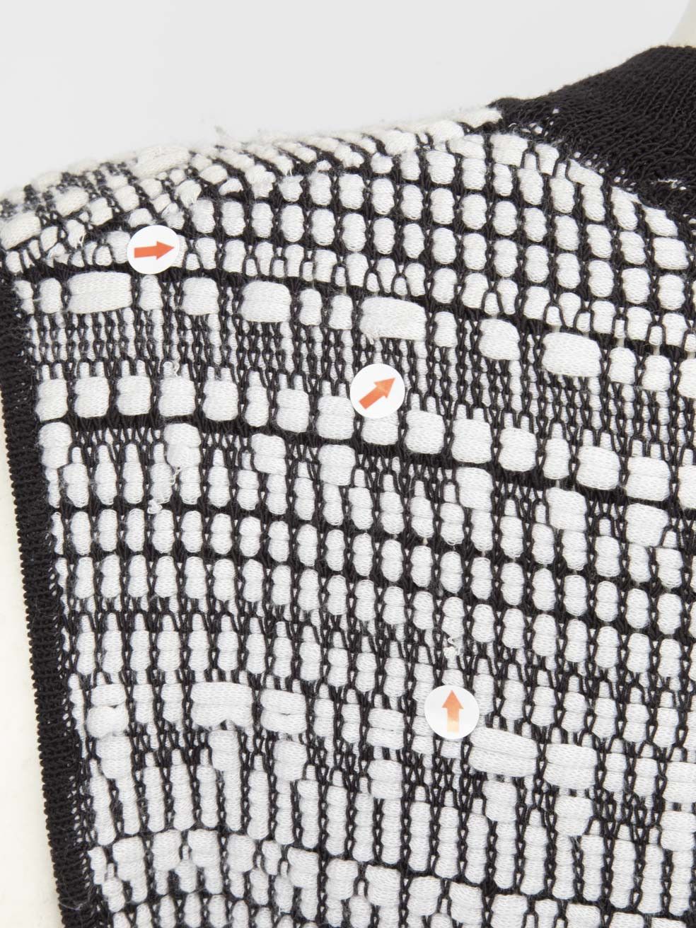 Helmut Lang Black & White Woven Detail Dress Size XS / US 0-2 / IT 36-38 - 7 Thumbnail