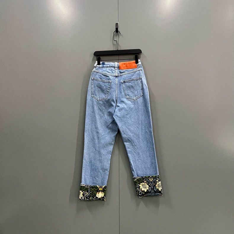 Loewe LOEWE Denim Jeans with Cuff Patterns - dmc Size US 36 / EU 52 - 2 Thumbnail