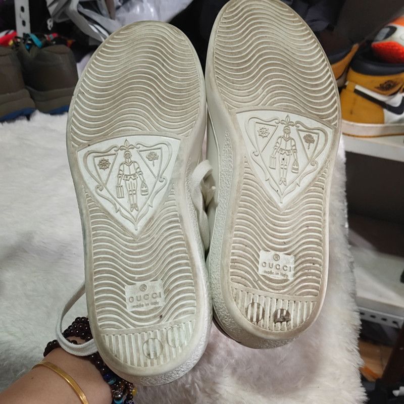 Gucci Gucci Ace G Logo Low-Top Sneakers for Men 0079 Size US 8.5 / EU 41-42 - 6 Thumbnail