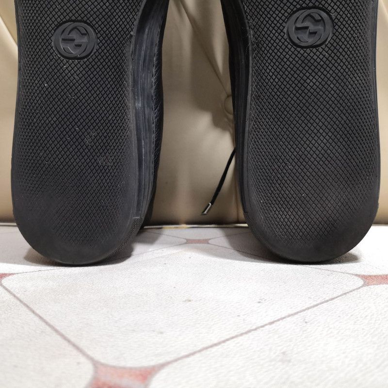 Gucci Gucci Black Tiger Head High-Top Sneakers 0079 Size US 12 / EU 45 - 6 Thumbnail