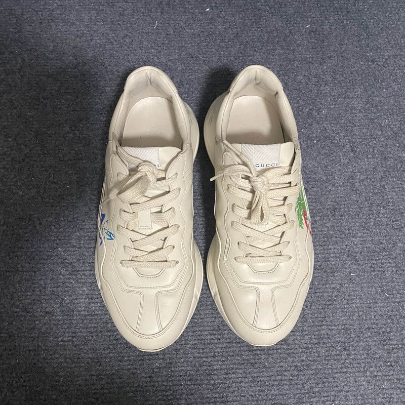 Gucci Gucci Rhyton Low-top Dad Sneakers with Logo Print 0079 Size US 8 / EU 41 - 2 Thumbnail