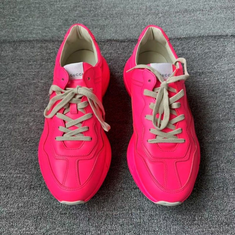 Gucci Gucci Rhyton Pink Low-top Dad Sneakers 0079 Size US 9.5 / EU 42-43 - 2 Thumbnail