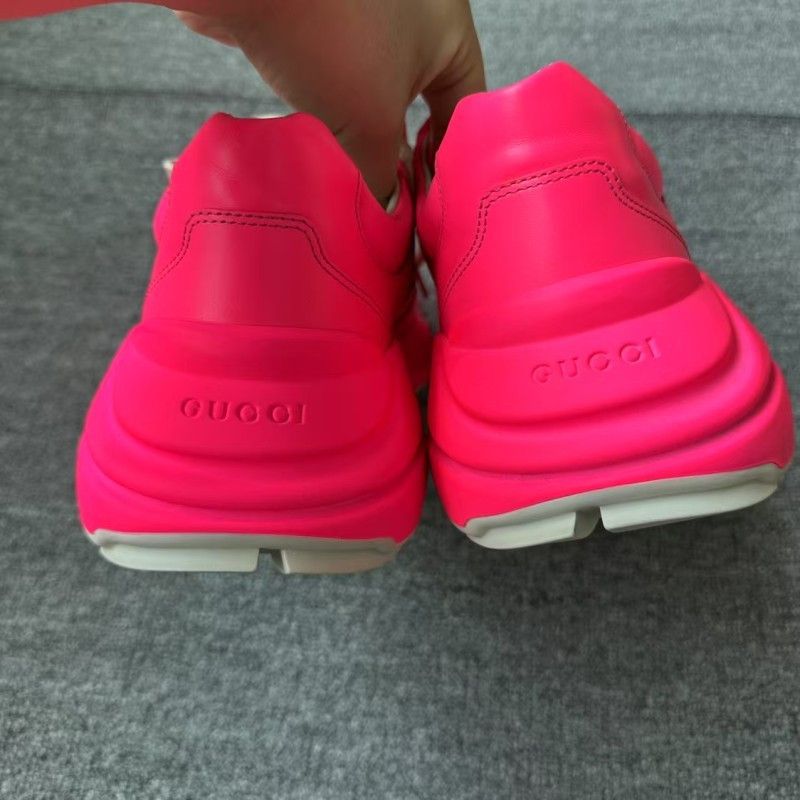 Gucci Gucci Rhyton Pink Low-top Dad Sneakers 0079 Size US 9.5 / EU 42-43 - 3 Thumbnail