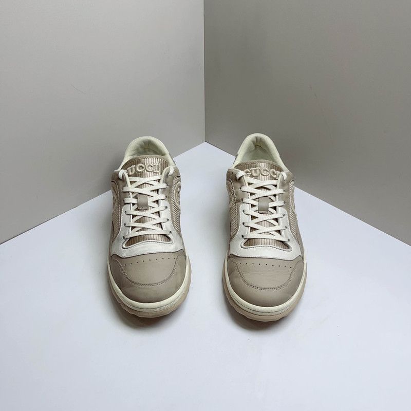 Gucci Gucci MAC80 Leather Low-Top Sneakers for Men 0079 Size US 9 / EU 42 - 2 Thumbnail