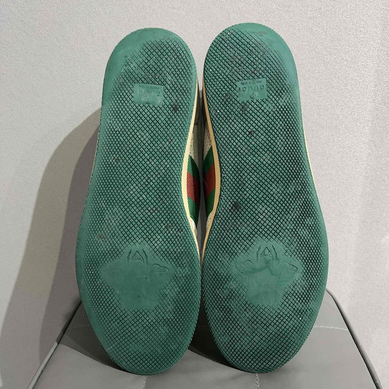 Gucci Gucci Screener Dirty Sneakers in Gray Green 0079 Size US 10.5 / EU 43-44 - 4 Thumbnail