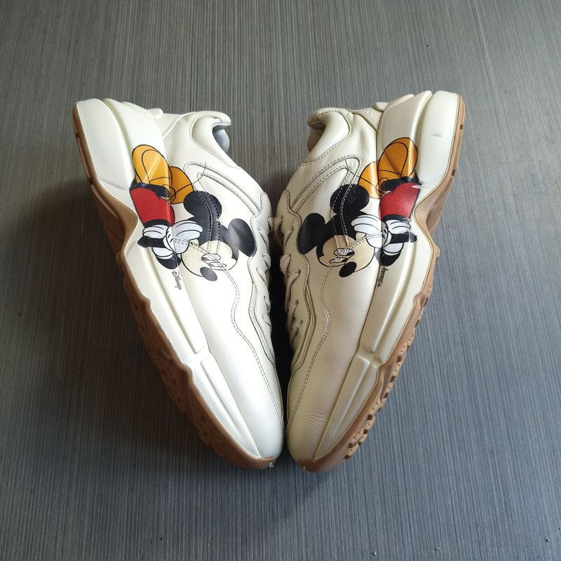 Gucci Gucci Rhyton Vintage Sneakers with Disney Design 0079 Size US 8 / EU 41 - 9 Thumbnail