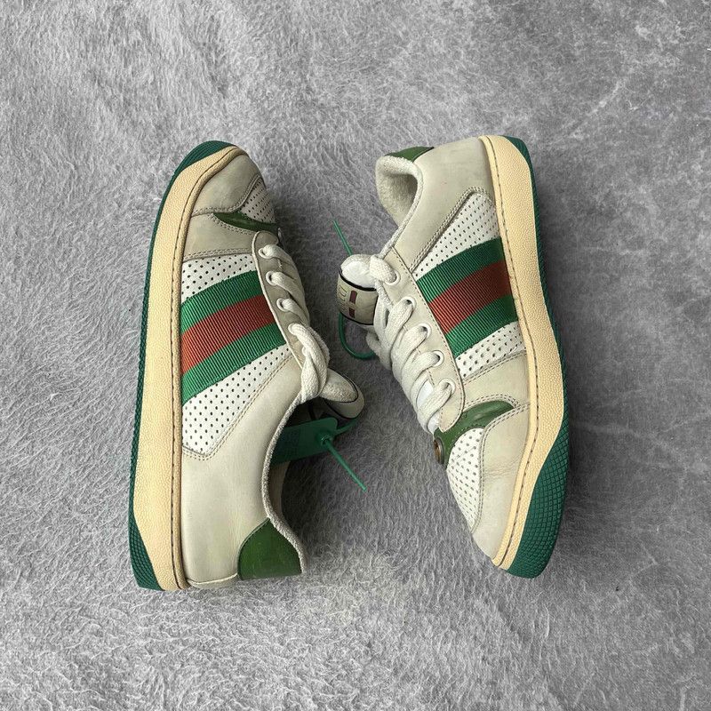 Gucci Gucci Screener Vintage Leather Sneakers for Men 0079 Size US 7.5 / EU 40-41 - 6 Thumbnail