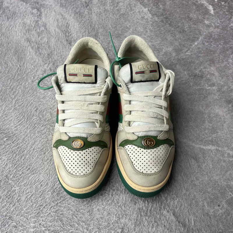 Gucci Gucci Screener Vintage Leather Sneakers for Men 0079 Size US 7.5 / EU 40-41 - 2 Thumbnail