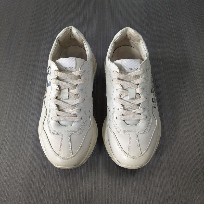 Gucci Gucci Rhyton White Platform Sneakers for Men 0079 Size US 8 / EU 41 - 2 Thumbnail