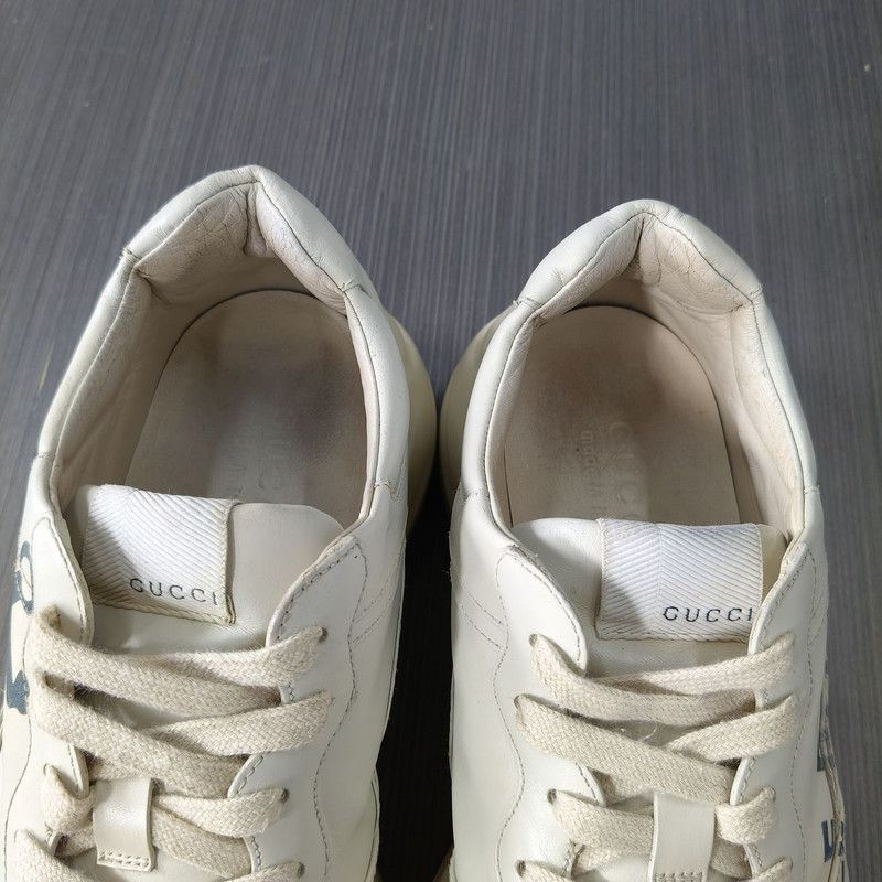 Gucci Gucci Rhyton White Platform Sneakers for Men 0079 Size US 8 / EU 41 - 13 Thumbnail