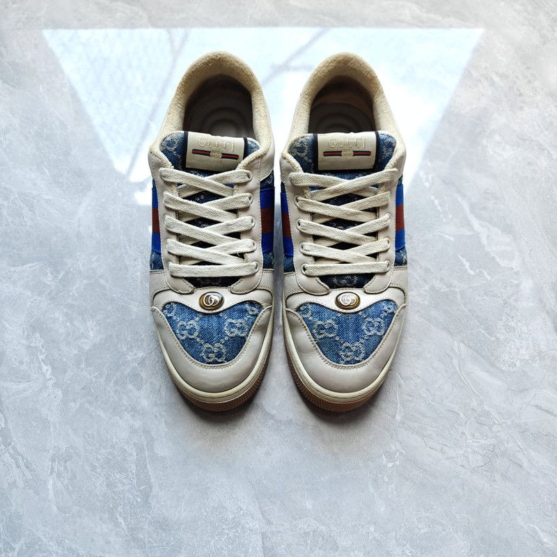 Gucci Gucci Screener Denim Fashion Sneakers for Men 0079 Size US 9 / EU 42 - 2 Thumbnail
