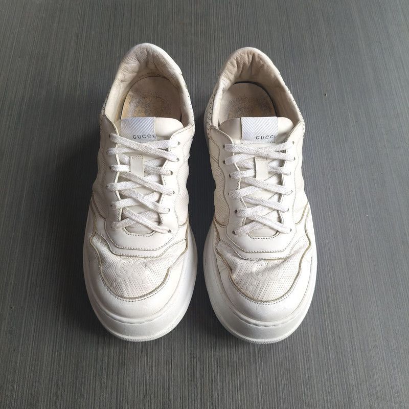 Gucci Gucci GG Print White Casual Sneakers for Men 0079 Size US 9.5 / EU 42-43 - 2 Thumbnail