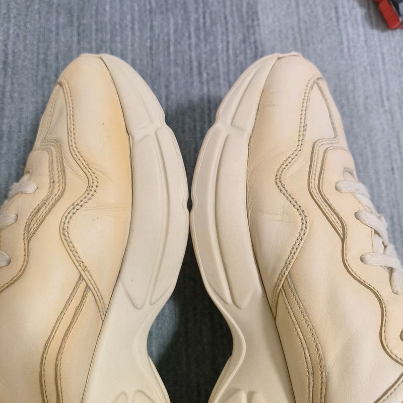Gucci Gucci Rhyton Logo Classic Low-Top Sneakers 0079 Size US 8 / EU 41 - 12 Thumbnail