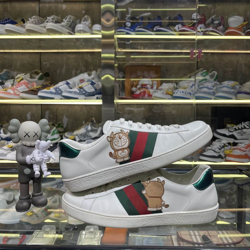 Gucci Gucci x Doraemon Ace White Sneakers 0079 Size US 10.5 / EU 43-44 - 9 Thumbnail
