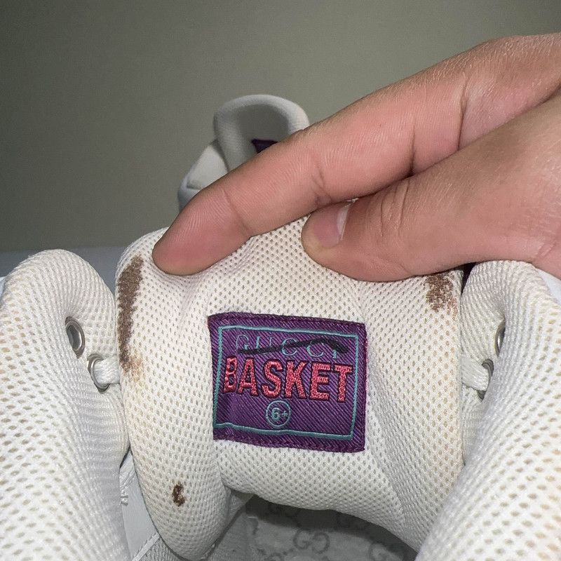 Gucci Gucci High-Top Basketball Shoes in White and Blue 0079 Size US 8.5 / EU 41-42 - 5 Thumbnail