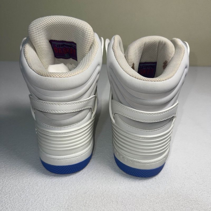 Gucci Gucci High-Top Basketball Shoes in White and Blue 0079 Size US 8.5 / EU 41-42 - 3 Thumbnail