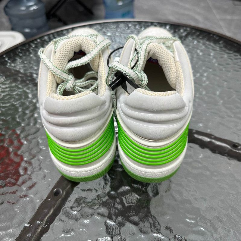 Gucci Gucci Basket Low Top Sneakers in White and Green 0079 Size US 8.5 / EU 41-42 - 3 Thumbnail