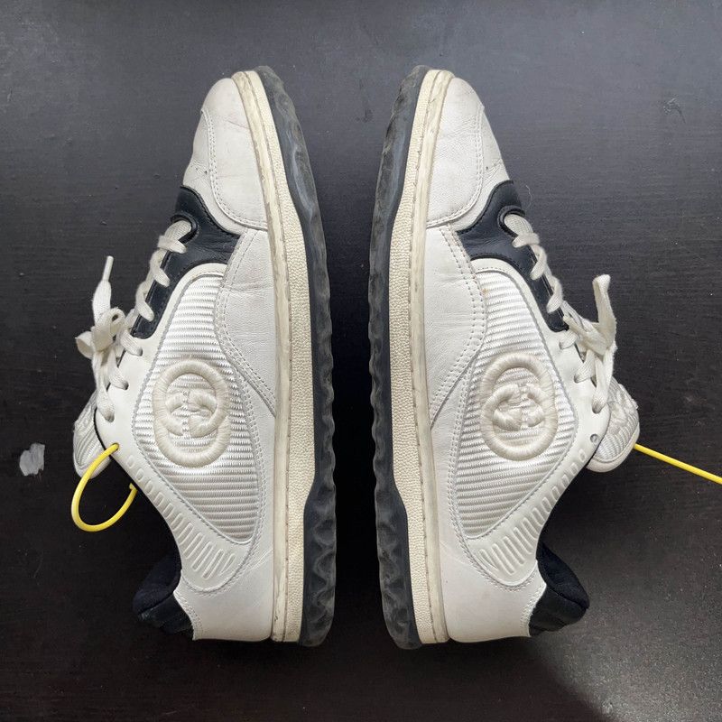 Gucci Gucci MAC80 Leather Low-Top Fashion Sneakers 0079 Size US 9 / EU 42 - 9 Thumbnail
