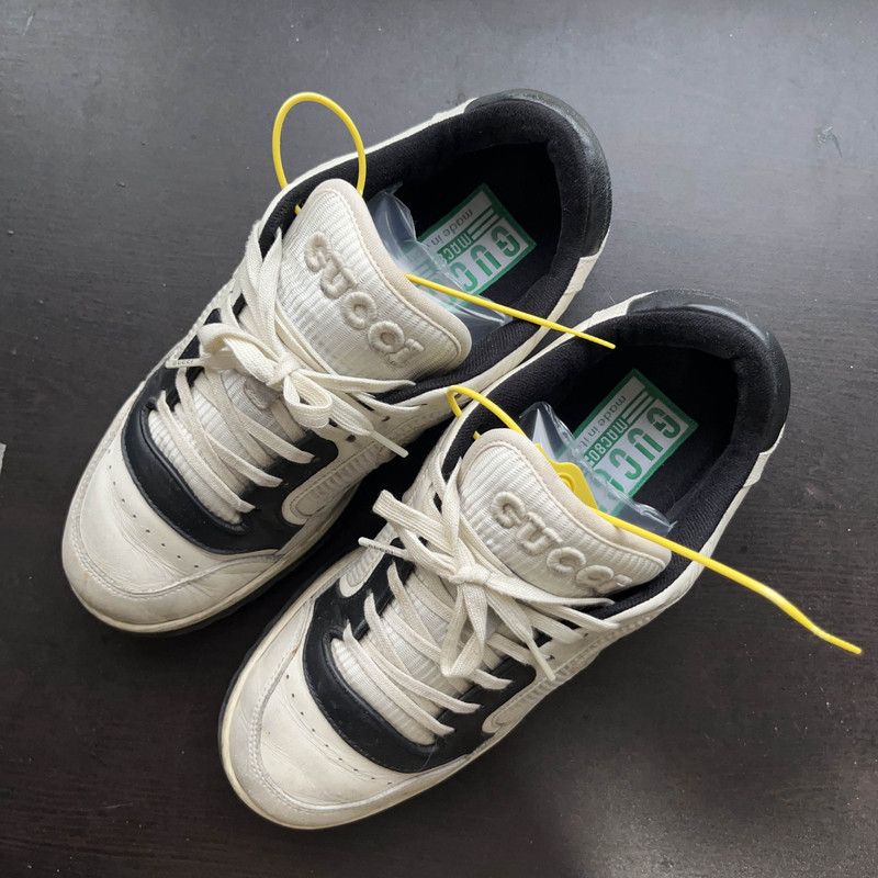 Gucci Gucci MAC80 Leather Low-Top Fashion Sneakers 0079 Size US 9 / EU 42 - 7 Thumbnail