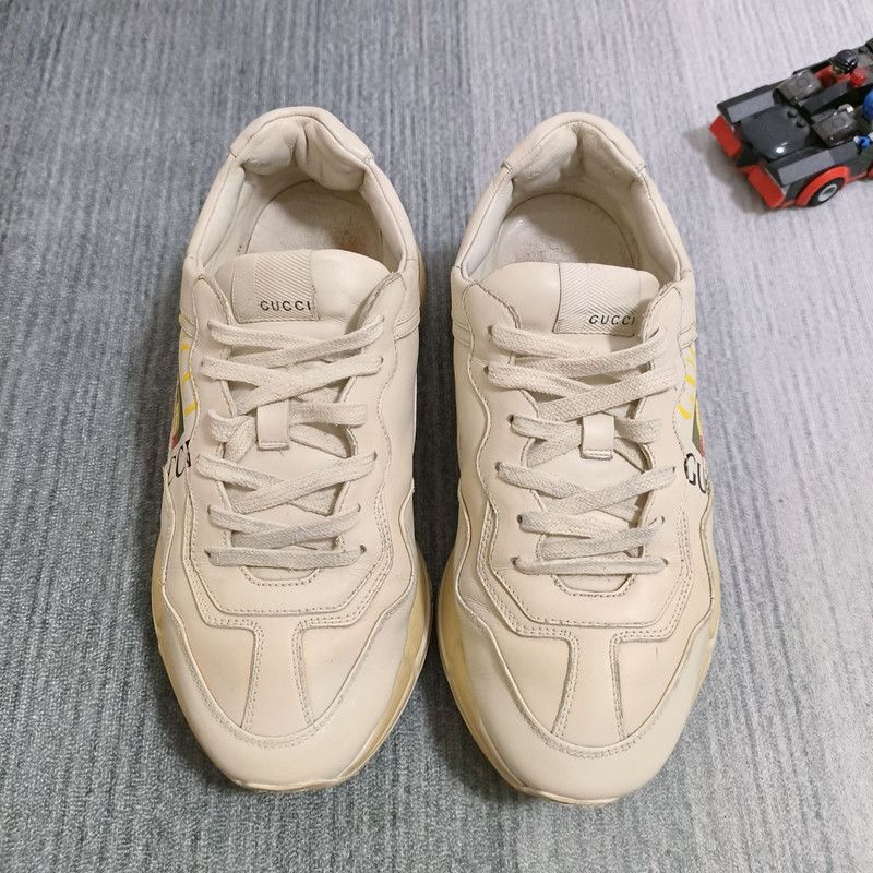 Gucci Gucci Rhyton Double G Logo Dad Sneakers in Cream 0079 Size US 9 / EU 42 - 4 Thumbnail